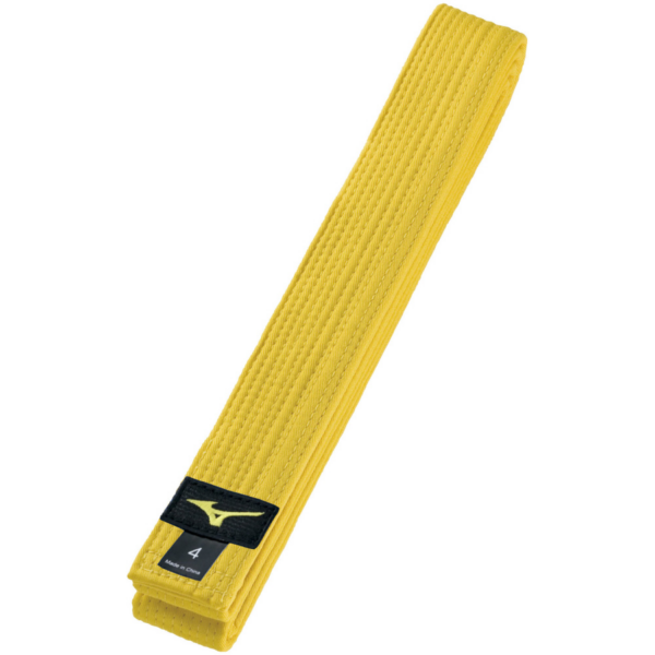 CEINTURE DE COULEUR JAUNE PIQUEE MIZUNO