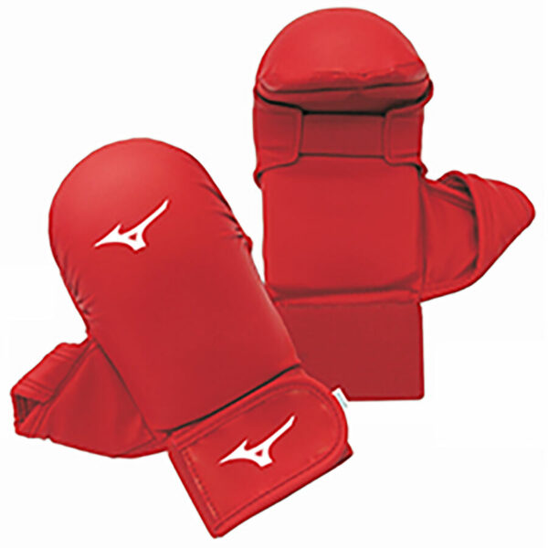 GANT DE KARATE MIZUNO  AVEC POUCE ROUGE